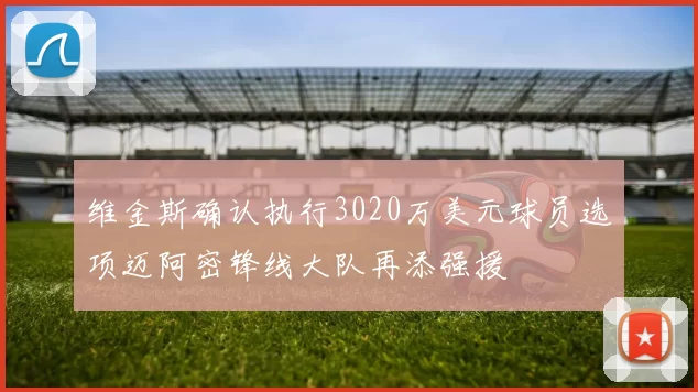 维金斯确认执行3020万美元球员选项迈阿密锋线大队再添强援