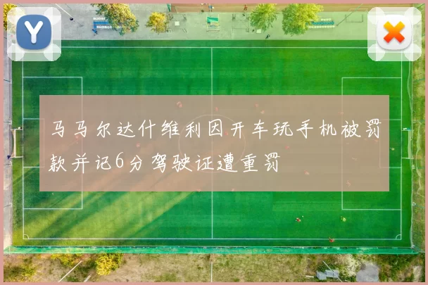 马马尔达什维利因开车玩手机被罚款并记6分驾驶证遭重罚